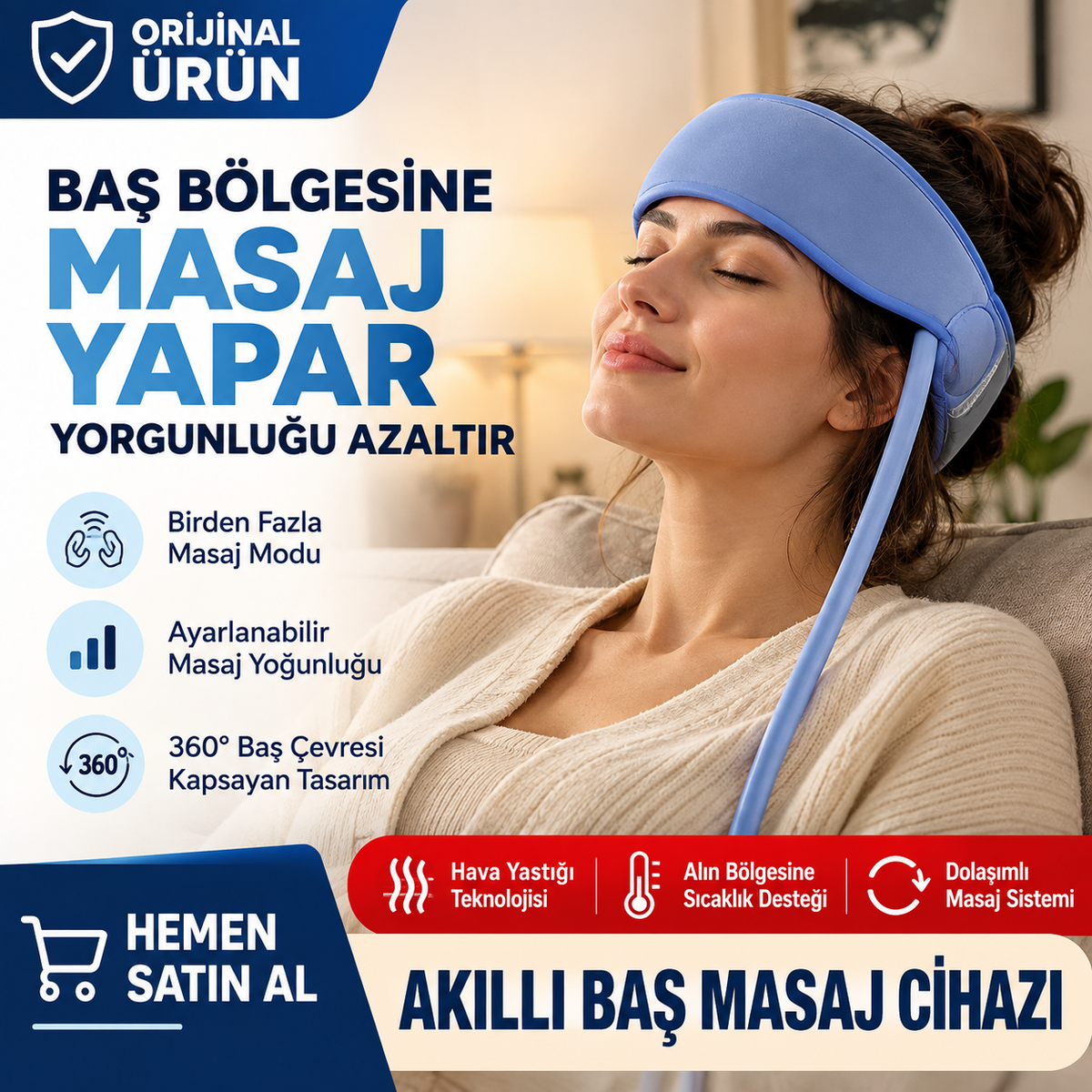 Akıllı Baş Masaj Cihazı